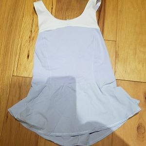 Lulu shelf bra tank with peplum